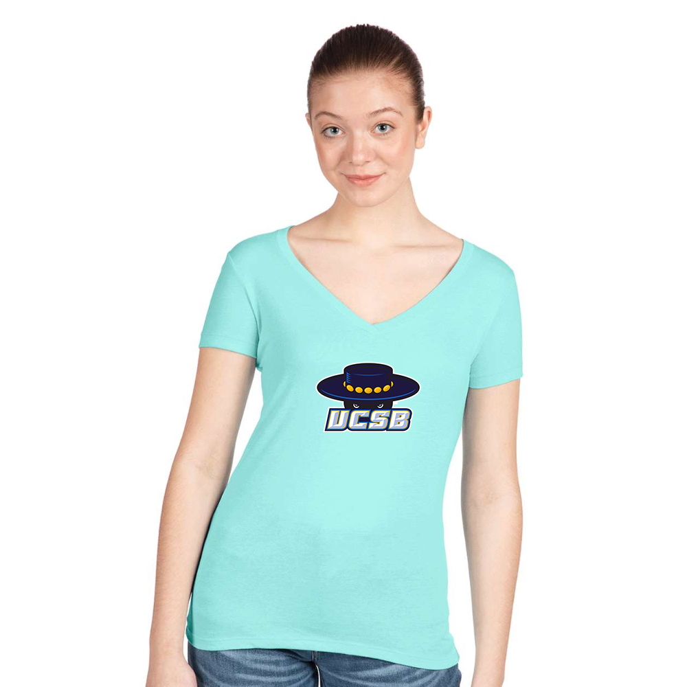Women's UCSB Gauchos  Next Level V-Neck T-Shirt